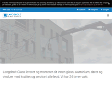 Tablet Screenshot of langsholtglass.no